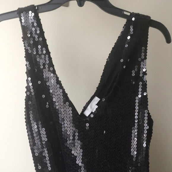 Aqua Capsule Sequins Dress, back/ Size M - Picture 1 of 4